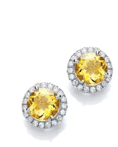 Citrine clear stone sterling - citrine,