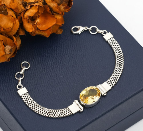 Yellow citrine gemstone - yellow,