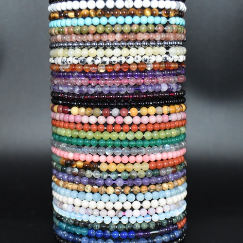 4mm gemstone round beads - 4mm,