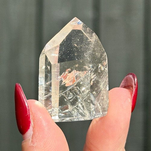 Natural citrine point tower