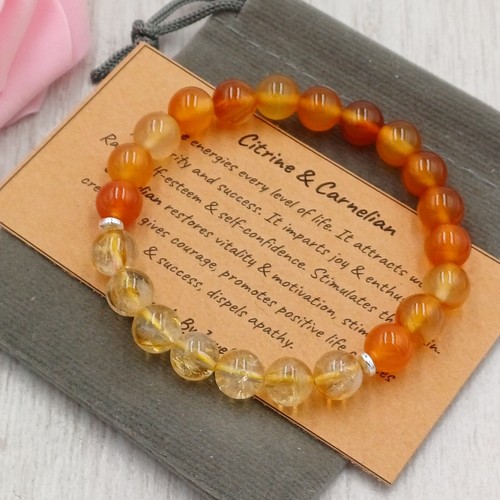 Citrine carnelian handmade - citrine, &