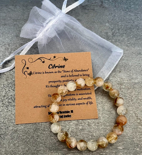 Citrine bracelet stretch - stretch, fit