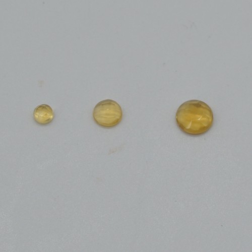 Citrine gemstone round - citrine,