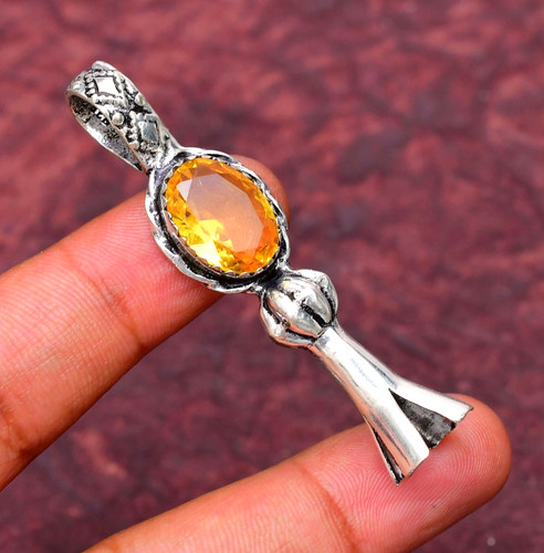 Citrine gemstone 925 - 925, sterling