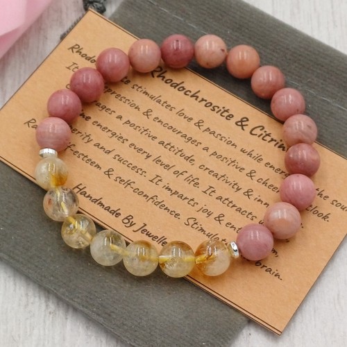 Citrine rhodochrosite - citrine,