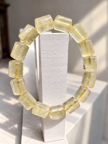 Lemon citrine bracelet 10mm - citrine,