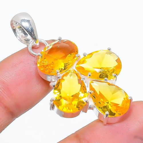 Yellow citrine gemstone - yellow,