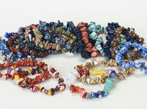 Natural stone bracelet - natural, crystal