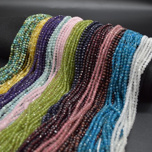 Faceted round beads - faceted,