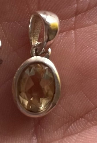 Natural citrine pendant - citrine,