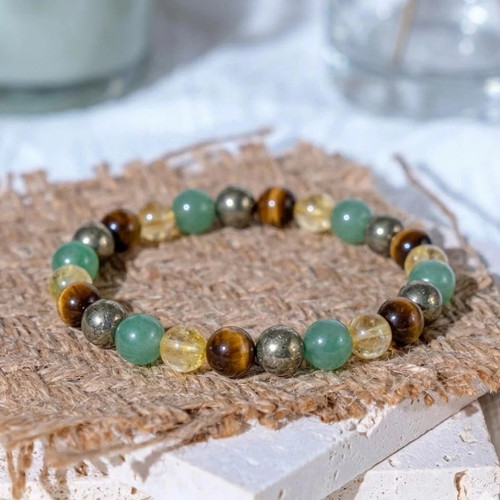 Abundance bracelet pyrite - bracelet,