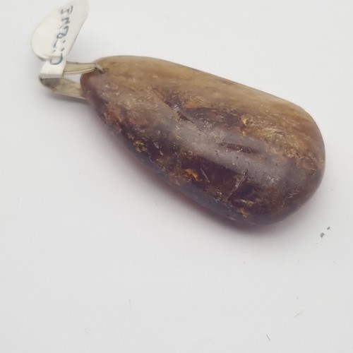 Large raw citrine pendant - citrine,