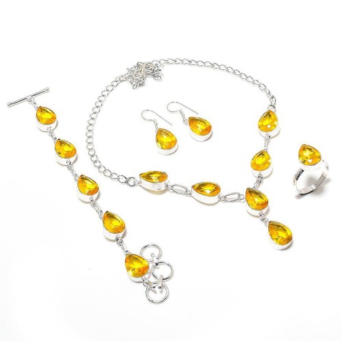 Citrine gemstone 925 silver - 925,