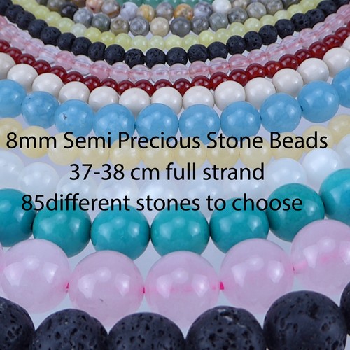 8mm semi precious gemstone - semi,