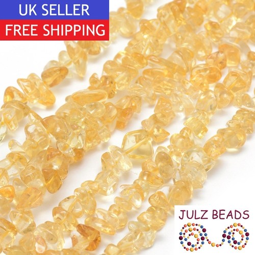 Citrine gemstone bead - chips,
