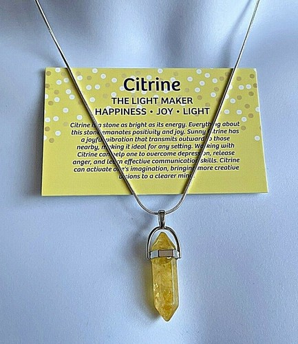 Citrine pendant genuine - ,