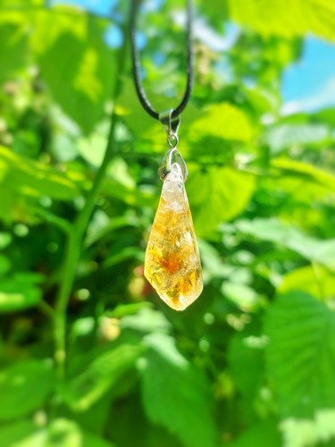 Genuine citrine crystal cord - genuine,