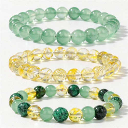 Citrine green aventurine - green,