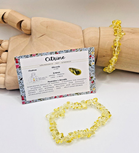Citrine crystal chip stone - citrine,