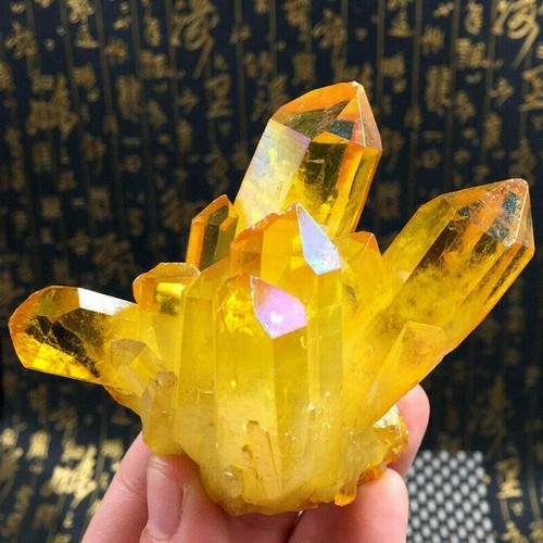 Natural yellow citrine crystal - natural,