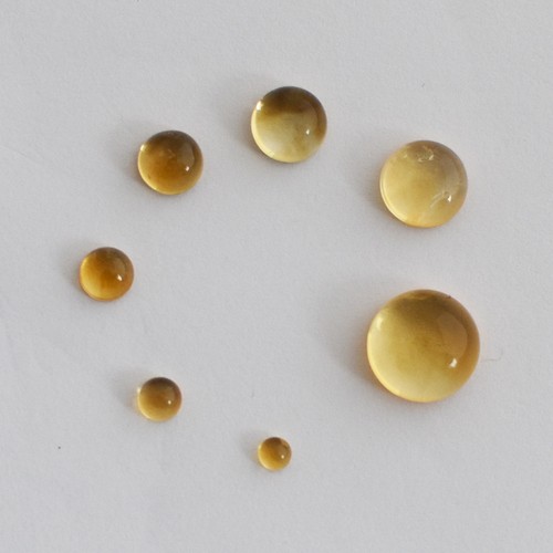 Citrine round cabochon - cabochon, aa