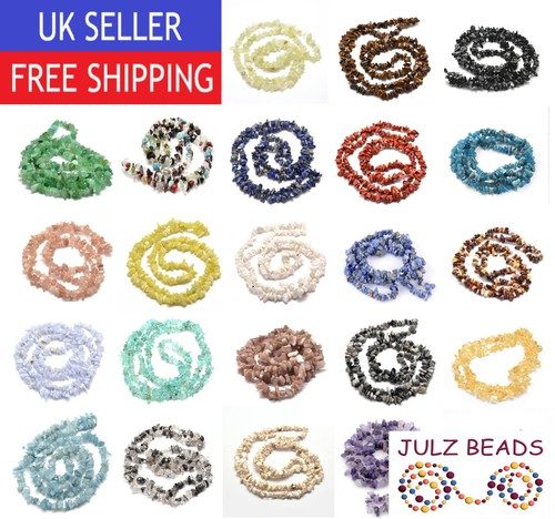 Natural gemstone bead chips - gemstone,
