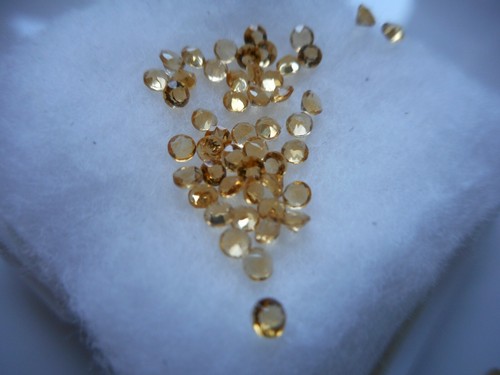 2mm citrine gemstone - citrine, faceted