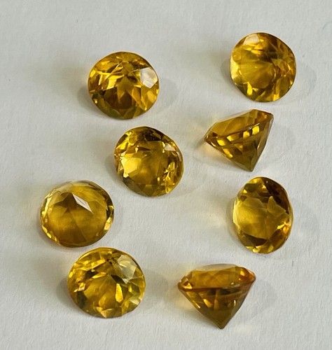 Citrine loose faceted gemstone - citrine,