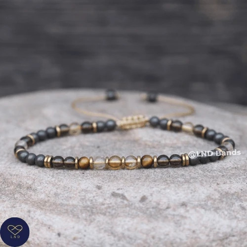 Citrine smoky quartz tiger - tiger, eye