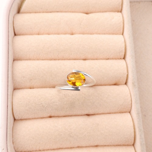 Citrine gemstone 925 - citrine, sterling